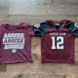 Aggies Kids T-Shirt Set - Maroon and Black